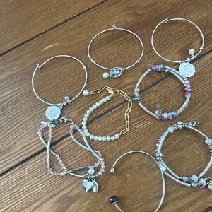 Elegant Silver and Gold Women's Bracelet Set